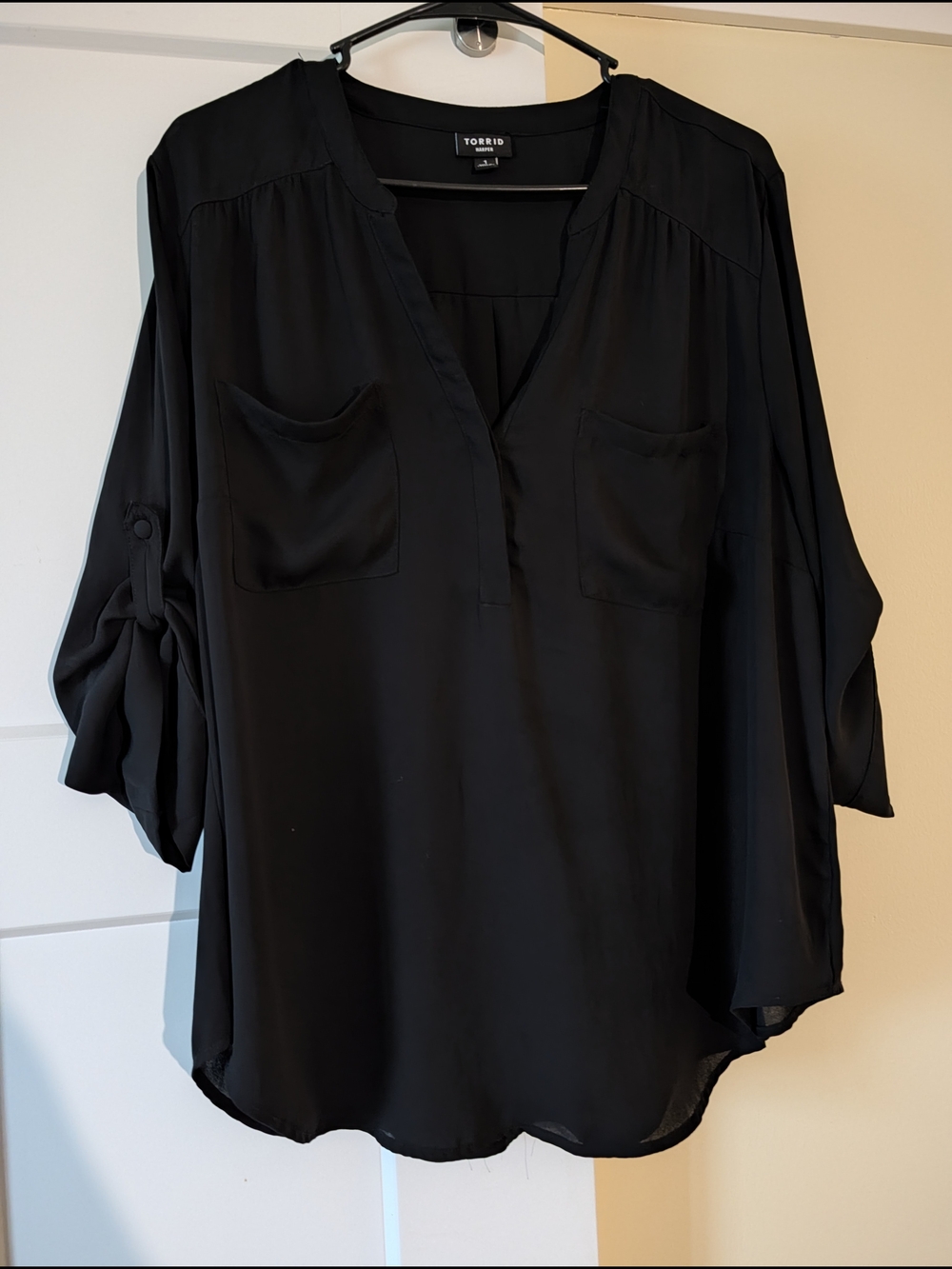 Torrid Harper 3/4 Sleeve Pullover Blouse